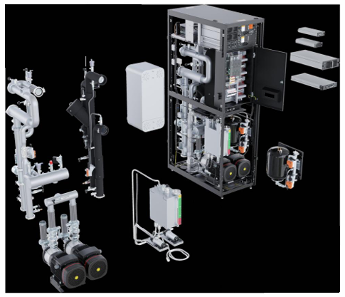 Exploded reference assembly showing hot-swappable module architecture v1.1